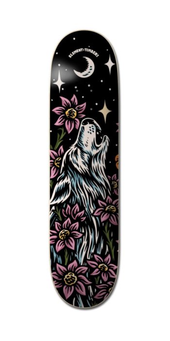 element-element-x-timber-late-bloomers-wolf-skate-deck-2024